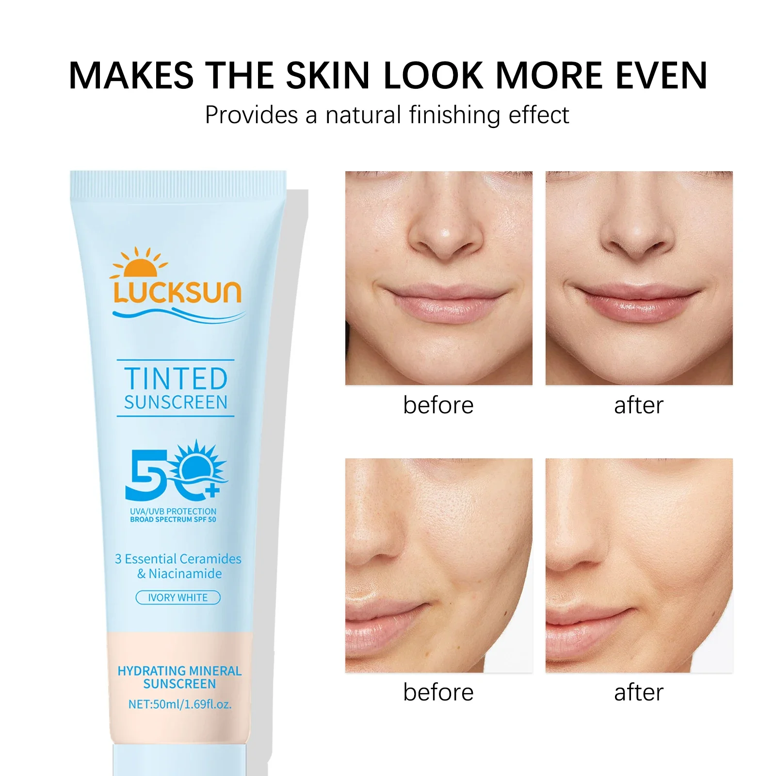 Spf 50 Waterproof Sunscreen - Crème solaire SPF50+. Offre une protection