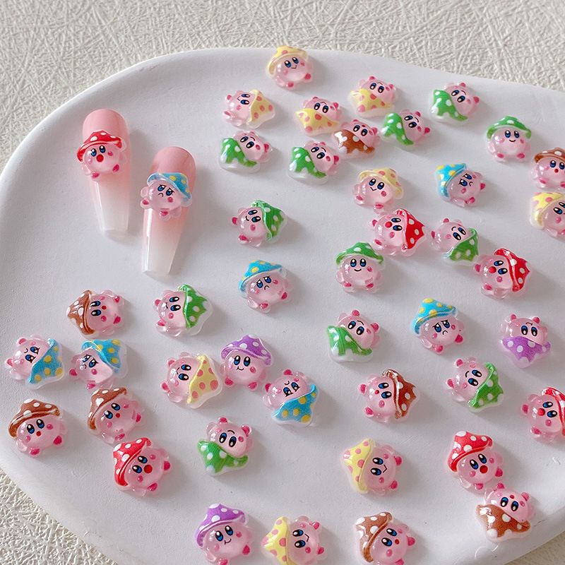 Nail Art - 2/10/20pcs Breloques pour ongles Kirby en