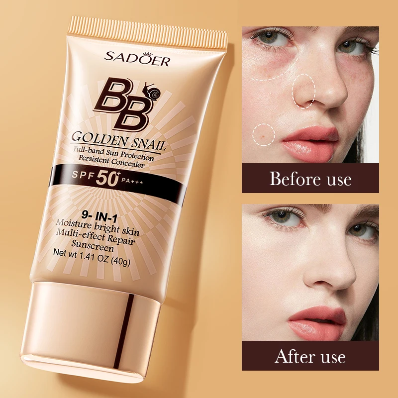 Spf 50 Waterproof Sunscreen - SPF50 crème solaire BB crème visage