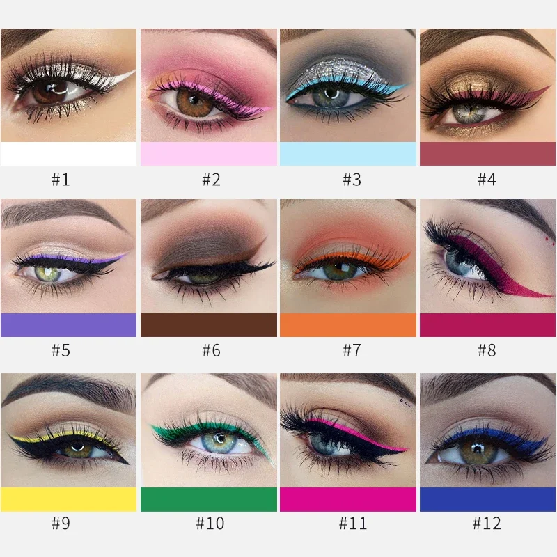 Crayon Eyeliner liquide coloré - Waterproof Liquid Eyeliner Pen avis et prix