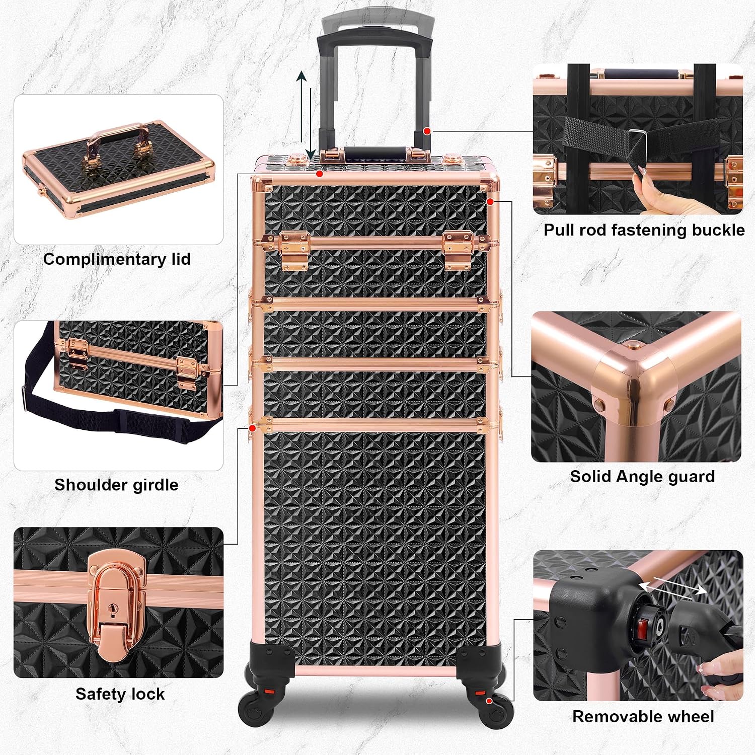Valise de maquillage à roulett - Makeup avis et prix
