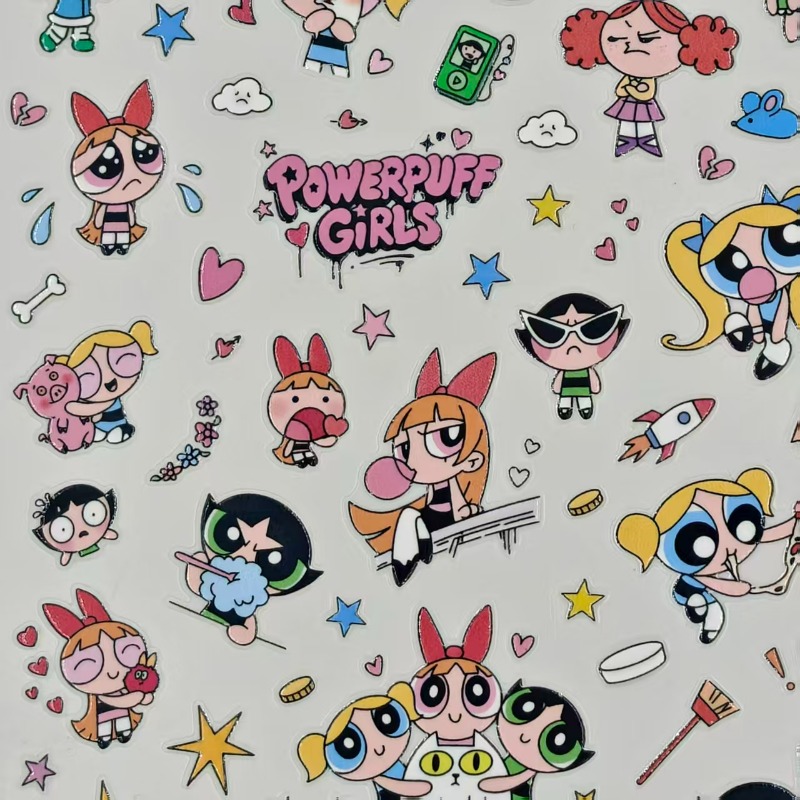 Autocollants des Powerpuff Gir - Nail Art avis et prix