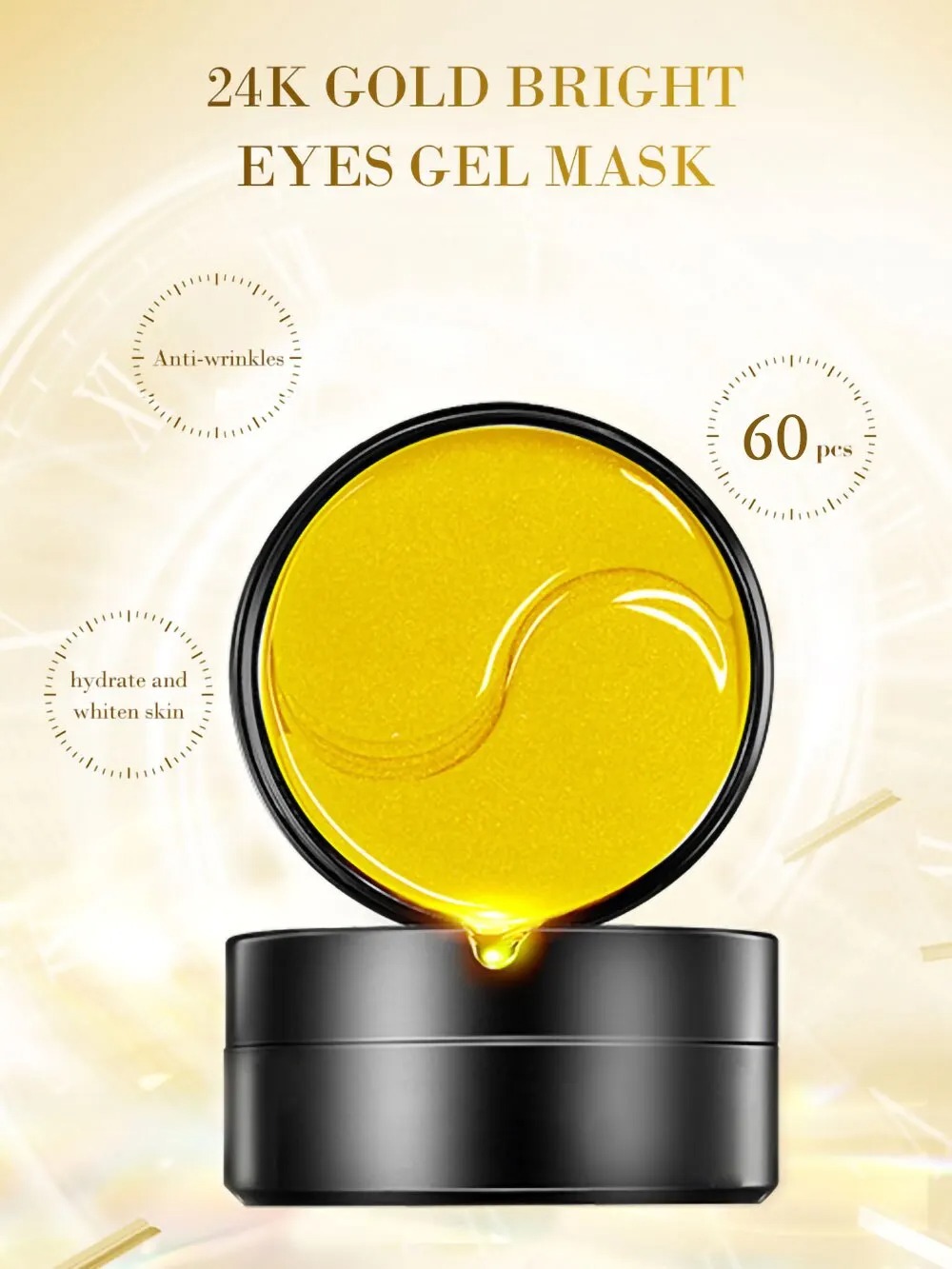 Masque hydratant doré pour les - Collagen Under Eye Patches avis et prix